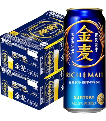 Amazon.co.jp: サントリー 金麦 糖質75％OFF 500ML × 24缶 : 食品